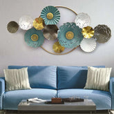 Artistic floral wall accent